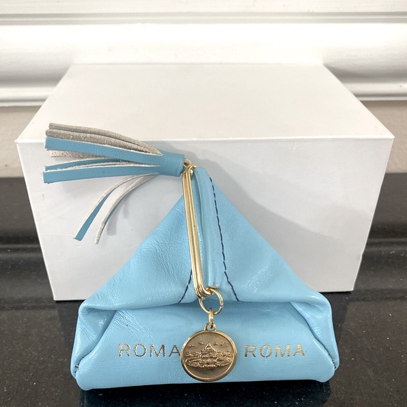 Firenze | Italian leather Trifold triangle coin purse - Picture 3 of 7